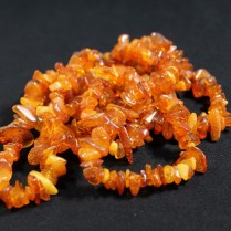 Raw baltic amber necklace